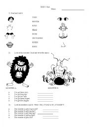 English Worksheet: ENGLISH TEST