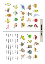 English Worksheet: Food