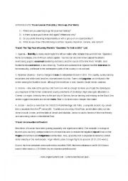 English Worksheet: travel-tourism