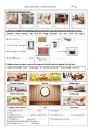 English Worksheet: full term test correction N2