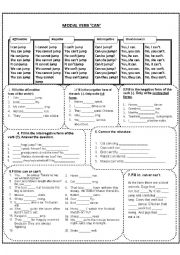 English Worksheet: Modal Verb 