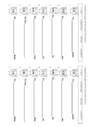 English Worksheet: Digital clock - gap filling