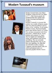 English Worksheet: Madam Tussauds Museum