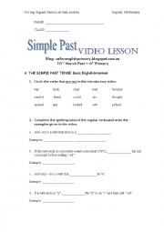 English Worksheet: Simple Past (KEY included).
