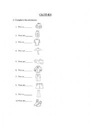This is - These are - Clothes