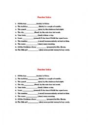 English Worksheet: Third conditional