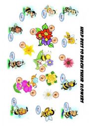 Help bees to reach their flowers