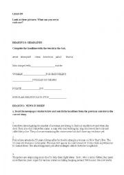 English Worksheet: Crime vocabulary