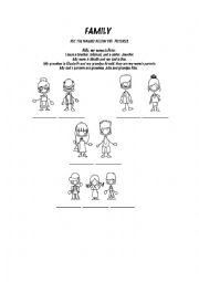English Worksheet: Family Members