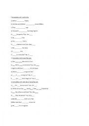 English Worksheet: Verb To Be + Have/Has got