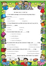 English Worksheet: 8th Grade Spot On SBS Test Units 1-5