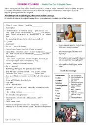 Shashis First Day At English Classes - English Vinglish (acquaintance - Present Simple, video)