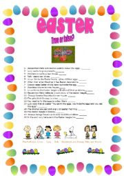 English Worksheet: * Its the easter beagle Charlie Brown*- film