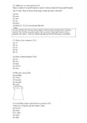English Worksheet: directions and prepositions