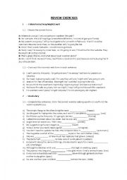 English Worksheet: Review lessons 5-6 American Headway 3