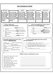 English Worksheet: Past Continuous Tense