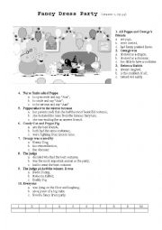 English Worksheet: Peppa Pig - Comprehension Task