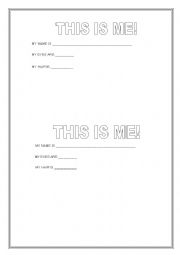 English Worksheet: My Book