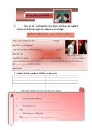 English Worksheet: present simple and present continuous