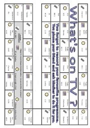 English Worksheet: Whats on TV ? (3/3)