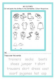 English Worksheet: My Clothes