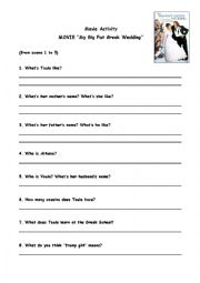 English Worksheet: Movie - My Big Fat Greek Wedding