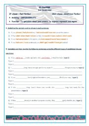 English Worksheet: Conditional sentences-type 3