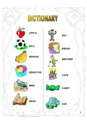 English Worksheet: Dictionary