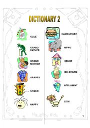 English Worksheet: Dictionary 2