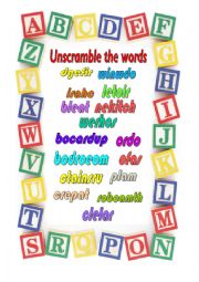 UNSCRAMBLE THE WORDS