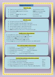 English Worksheet: The  relatives