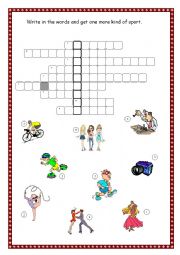 Sports and hobbies crossword