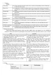 English Worksheet: TV