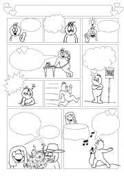 simple comic strip template