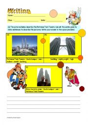 English Worksheet: Writing For Intermediate