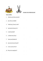 English Worksheet: asking for permission