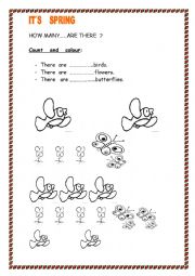 English Worksheet: ITS  SPRING