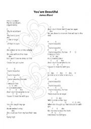 English Worksheet: You are beautiful - James Blunt