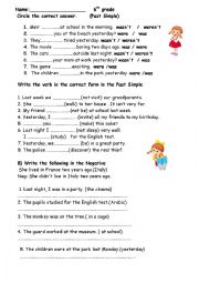 English Worksheet: past simple