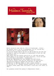 English Worksheet: MADAME TUSSAUDS MUSEUM