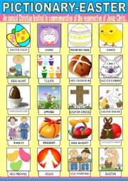 English Worksheet: Easter Pictionary