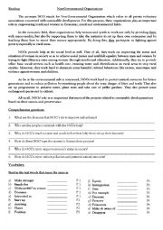 English Worksheet: BAC Reading 