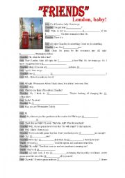 English Worksheet: Friends - the One in London