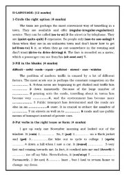 English Worksheet: Mid term testn3 8th form