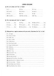 English Worksheet: likes-dislikes