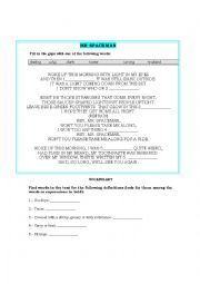 English Worksheet: Mr. Spaceman