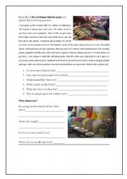 English Worksheet: Before going to the Market