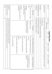 English Worksheet: lesson plan for future tenses 