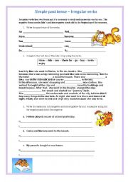 English Worksheet: Past simple irregular verbs