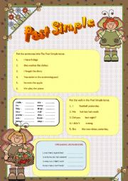 English Worksheet: Past simple 